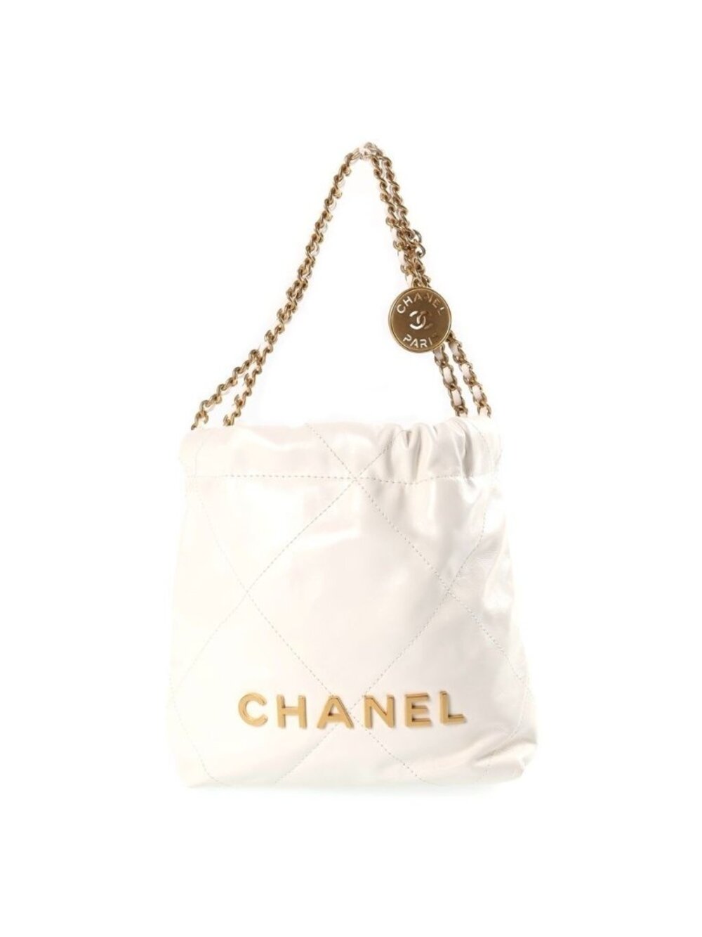 Chanel 22 Mini White Shoulder Bag
